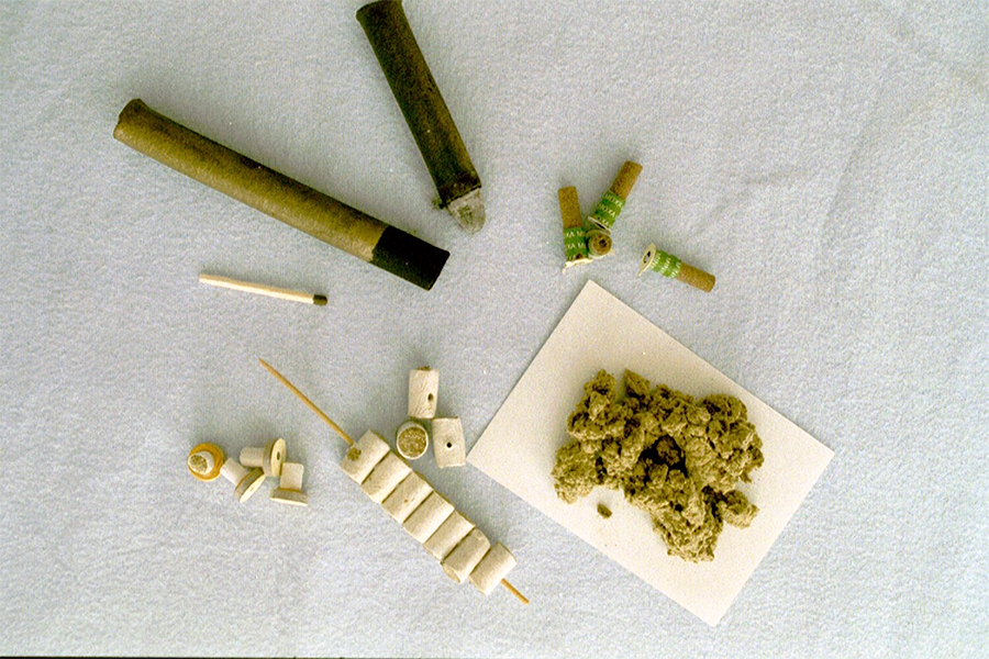 Moxa comes in many forms ranging from lose moxa wool to sticks of compressed moxa